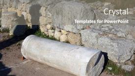  Presentation with ancient greek - Slide deck featuring ruins-of-ancient-greek-colony background and a gray colored foreground