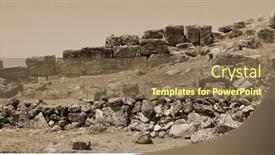  Presentation with antique - Slides enhanced with ruins-of-antique-city-hierapolis background and a violet colored foreground