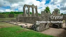  Presentation with england - Amazing theme having ruins-of-bayham-abbey-east backdrop and a tawny brown colored foreground