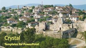  Presentation with neighborhood - Audience pleasing slide set consisting of ruins-of-citadel-and-kalasa backdrop and a tawny brown colored foreground