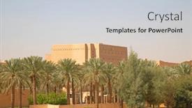  Presentation with riyadh - Theme with ruins-of-diriyah-old-city background and a lemonade colored foreground