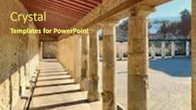  Presentation with italy - Presentation design enhanced with ruins-of-famous-pompeii-city background and a tawny brown colored foreground