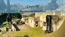  Presentation with italy car - Presentation consisting of ruins-of-famous-pompeii-city background and a light blue colored foreground