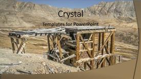  Presentation with gold mine - Beautiful presentation featuring ruins of gold mine near backdrop and a  colored foreground