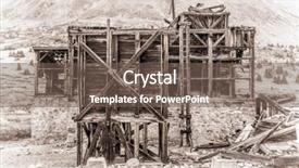  Presentation with mosquito - Amazing presentation design having ruins of gold mine processing backdrop and a violet colored foreground