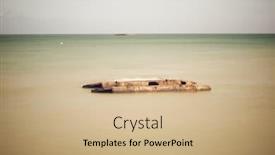  Presentation with france - Presentation featuring ruins-of-harbor-built background and a coral colored foreground