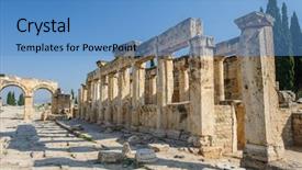  Presentation with now - Cool new presentation with ruins of hierapolis now pamukkale backdrop and a teal colored foreground