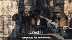  Presentation with india fort - Presentation design consisting of ruins-of-historic-golconda-fort background and a  colored foreground