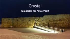  Presentation with castle - Colorful PPT layouts enhanced with ruins-of-kronoberg-castle-near backdrop and a wine colored foreground