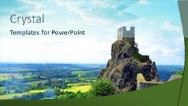  Presentation with czech republic - Colorful slide deck enhanced with ruins-of-old-castle-trosky backdrop and a cool aqua colored foreground