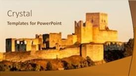  Presentation with czech republic - Cool new presentation theme with rabies - ruins of rabi castle czech backdrop and a lemonade colored foreground