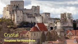 Presentation with czech republic - Audience pleasing slide deck consisting of ruins-of-rabi-castle-czech backdrop and a tawny brown colored foreground