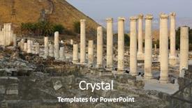  Presentation with roman ruins - Audience pleasing PPT layouts consisting of ruins of the ancient roman backdrop and a dark gray colored foreground