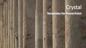  Presentation with roman ruins - PPT theme consisting of ruins of the ancient roman background and a gray colored foreground