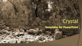  Presentation with greek - Slides with ruins-of-the-antcient-greek background and a  colored foreground