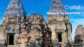 Presentation with cambodia - Colorful slide set enhanced with the east mebon temple backdrop and a teal colored foreground
