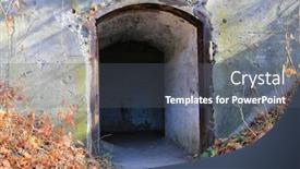  Presentation with abandoned - Cool new theme with ruins-of-the-entrance backdrop and a dark gray colored foreground