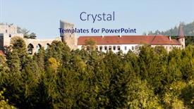 Presentation with czech republic - Colorful PPT layouts enhanced with ruins-of-velhartice-castle-czech backdrop and a sky blue colored foreground