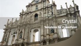 Presentation with paul - Beautiful presentation featuring ruins st paul church in macao backdrop and a gray colored foreground