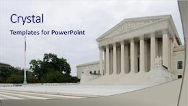  Presentation with united states supreme court - PPT layouts having rule making - united states supreme court background and a sky blue colored foreground