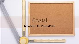  Presentation with drafting - PPT layouts featuring ruler-from-drafting-or-drawing background and a coral colored foreground