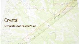  Presentation with measurement - PPT theme enhanced with ruler laying on a topographical background and a cream colored foreground