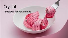  Presentation with tape - Cool new theme with ruler measure up - measuring tape around fork backdrop and a lemonade colored foreground