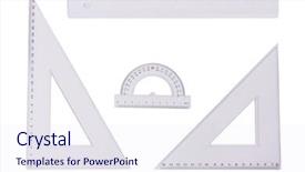 Presentation with square - Amazing presentation theme having ruler squares and a protactor backdrop and a sky blue colored foreground