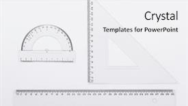  Presentation with mathematics - Slide deck enhanced with ruler metric at white background background and a white colored foreground
