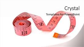  Presentation with octopus on isolated white - Presentation design with rules - metre isolated on white background background and a white colored foreground