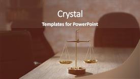  Presentation with justice - Cool new slides with rules - symbol of law and justice backdrop and a tawny brown colored foreground