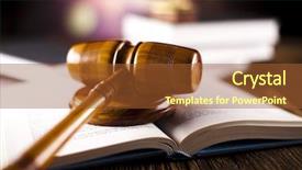  Presentation with gavel - Amazing slide set having rules - wooden gavel barrister justice concept backdrop and a red colored foreground