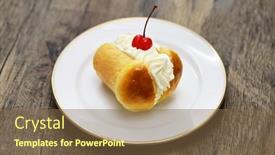  Presentation with rum - Presentation consisting of rum-baba-baba-au-rhum background and a tawny brown colored foreground