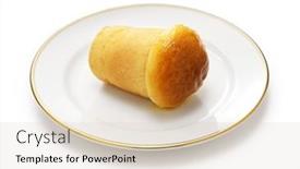  Presentation with rum - PPT theme having rum-baba-baba-au-rhum background and a lemonade colored foreground