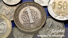  Presentation with journal lira mustika sari - Presentation enhanced with rumer - coins of turkey turkish one background and a gray colored foreground
