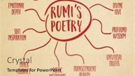  Presentation with persian art - Slides consisting of rumi-s-poetry-infographics and a lemonade colored foreground
