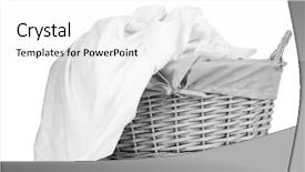  Presentation with wicker - Slide deck featuring rumpled bedding sheets in wicker background and a white colored foreground