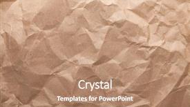  Presentation with cardboard - Cool new presentation theme with rumpled brown cardboard paper texture backdrop and a coral colored foreground