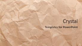  Presentation with cardboard - Slide deck enhanced with rumpled brown cardboard paper texture background and a coral colored foreground