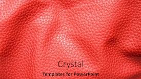  Presentation with leather - Audience pleasing presentation theme consisting of rumpled-red-leather-texture backdrop and a red colored foreground