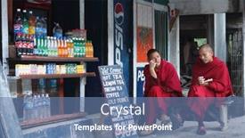  Presentation with sikkim - PPT theme enhanced with rumtek-india-dec-5-monks background and a ocean colored foreground