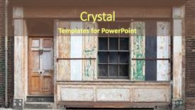  Presentation with facade - Colorful PPT theme enhanced with  backdrop and a  colored foreground.