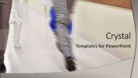  Presentation with health care - Audience pleasing slide deck consisting of run emergency - people health care and medicine backdrop and a  colored foreground