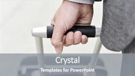  Presentation with elegant - Presentation theme featuring runaway - closeup of a young caucasian background and a gray colored foreground