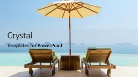  Presentation with luxury travel - Colorful slide set enhanced with runaway - travel vacation tourism and luxury backdrop and a light blue colored foreground