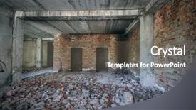  Presentation with old building britain gif - Theme featuring rundown - interior of an old abandoned background and a  colored foreground