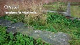  Presentation with roman ruins - Cool new theme with rundown - monastery ruins in romania europe backdrop and a  colored foreground