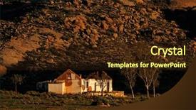  Presentation with farm house - Amazing PPT layouts having rundown - old abandoned rural farm house backdrop and a wine colored foreground