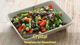  Presentation with runner - PPT theme having runner bean green bean chickpea background and a tawny brown colored foreground