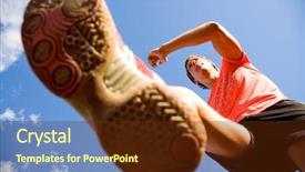  Presentation with feet - PPT theme featuring marketing concept pixelated words mass market on digital background 3d render background and a dark gray colored foreground